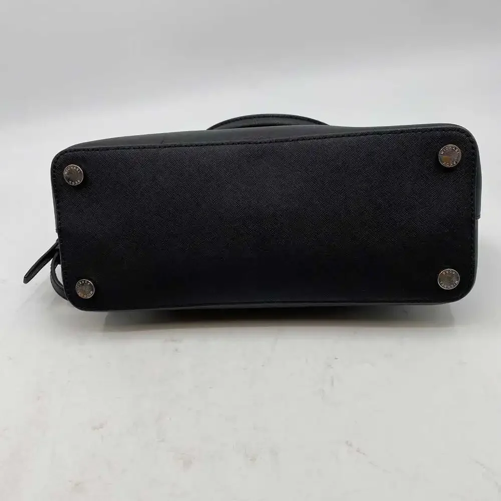 Michael Kors Black Leather Crossbody Bag | OS Regular
